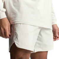 Zuwimk Gym Shorts za muškarce, muške ljetne kratke hlače Stripe Slim Fit Front Front Chino kratke hlače