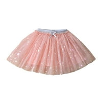 Djevojke toddlera haljina kratkih rukava Tutu haljine čvrsto ispisati ružičasta 90