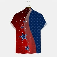 Luiyenes muns patriotske majice grafički ispisi puni gumb za rezanje dolje majice
