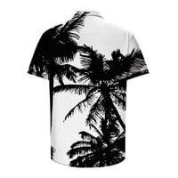 Odieerbi Havajska majica za muškarce Grafičke majice na plaži Modni casual gumbi Ispadanje kratkih rukava