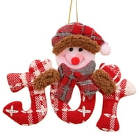 Privjesak za božićno stablo Radoražene lutke Santa Claus Elk Snowman Bear Vise Ornament Slatko veseli