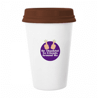 Izražavanje zahvalnih životnih prijatelja šolje kafe pijenje staklo Pottery Cerac Cup poklopac