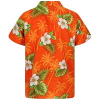 Ženska bluza Funky Hawaiian košulja za bluzu prednji džep lišće cvijeće dlan ispisano top blusas para