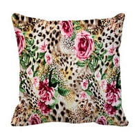 Striped Leopard cvjetni jastučni jastuk jastuk jastuk za zaštitu dvije strane za kauč