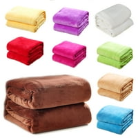 Čista boja Flannel fleese pokrivač kauča s posteljinom od punog boja