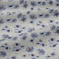 Onuone viskoznog dresa sivkastoplavi tkanini akvarel cvjetni šivaći materijal za ispis tkanina sa dvorištem
