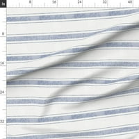 Tkanina od kašike - Bold Stripe rotirana plava vodoravna linija ispisana na modernom dresu tkaninu FAT