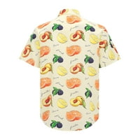 Muška modna proljetna ljetna casual s kratkim rukavima Odštampane majice TOP bluza Muška majica Dugi