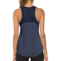 Ženski treninzi za žene trkački trkački tenkovi Mesh Yoga košulje Trgovinski vrpci Trgovina bez rukava,