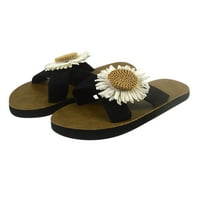 Ženske klizne sandale - Ležerne prilike otvorene nožne prste cvjetne prozračne nove stilske plaže Flip-Flops