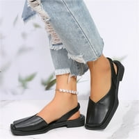 Ženske dame modne casual čvrste platforme otvorenih noktiju Sandale cipele na plaži Crne 6.34874