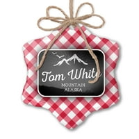 Božićne planine na ordinaciji Tom White Mountain - Aljaska crvena plaid neonblond