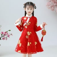 Djevojke toddlere Outfit Set Tang Princess Kineska odjeća Godina djeteta Dječji odijelo odijelo odijelo