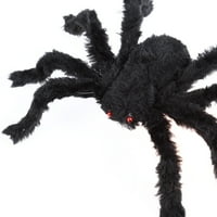 Crna velika pauka plišana igračka Halloween Party zastrašuju se zastrašuju se ukleta kuća u zatvorenom