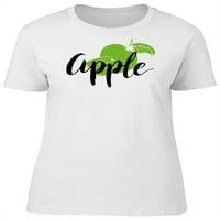 Jabuka, zeleno voće, hladna citata majica - majica -image by shutterstock, ženska x-velika