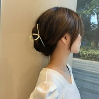 Korejski minimalistički stil geometrijski metalni ulov Clip Ponytail Clip Žene Kupatilo za kosu Pribor