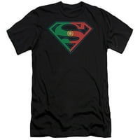 Superman - Portugal Shield - Premium Slim Fit s kratkim rukavom - XX-Large