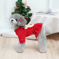 Happy Date Dog Božićni džemper - Xmas Holiday Pet Pleted Turtleneck Duks zimski topli mekani pidžami