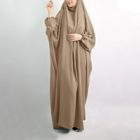 DETDTPE haljine ženske ležerne prilike čvrsti ogrtač Abaya arapske kaftan ogrtačke haljine za žene
