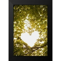 MILLET, Karyn Black Modern Modern Framed Museum Art Print pod nazivom - Srce u drveću II