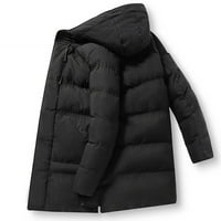 Felirenzacia casual s baršunastim džepnim kaputom podstavljena jakna s kapuljačom s dugim jaknom za