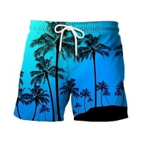 Muške kratke hlače muške kratke hlače nove tropske havajske plaže modne prozračne ležerne hlače plava
