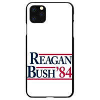 Case za razlikovanje za iPhone Pro - Custom Ultra tanka tanka tvrda crna plastična pokrov - Reagan Bush