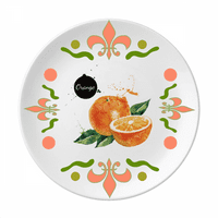 Narančasto voće ukusno zdravo vodkolor cvijeće keramike ploče za tamber posuđe za večeru