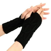 Xinqinghao Casual rukavice vanjske rukavice za žene topla rukavica Tekst za vjetrove, crne rukavice