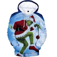 Grinch Hoodies Hoodies New Fashion Movie Kako se Grinch ukrali božićni 3D print unise hoodie