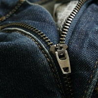 Simplmasygeni muške čišćenje traperice Udobno-fit hlače u boji Print Modni labavi krajnji nostalgični