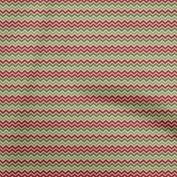 Onuone svilena tabby crvena tkanina Chevron Craft Projekti Dekor tkanina Štampano od dvorišta široko