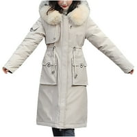 Kaputi za žene labave modne ugodne odjeće Ležerne sezonske modne kapute bijeli S-6XL