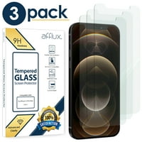 Afflu kaljeno stakleni zaštitni poklopac zaslona za iPhone PRO MA - FAESSY Friendly, Bubble-Free Laka instalacija, prozirna, HD Clear - u maloprodaji Bo [odgovara iPhone-u MA - 6,7 ] 3-pakovanje