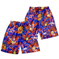 Chingque ljetni muški muškarci cvjetni print Havajski kratki kratkih kratkih hlača za odmor za odmor