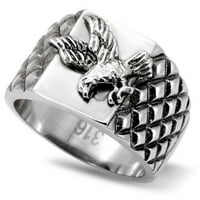 Luxe nakit dizajnira muški prsten u obliku orla u obliku nehrđajućeg čelika - veličine