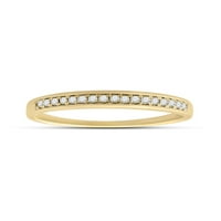 Jewels 10kt Žuto zlato Žene Okrugli dijamantski vjenčani prsten CTTW