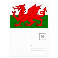 Wales Nacionalna zastava Europe Država Postcard Set Rođendanska pošta Zahvaljujući pozdravu