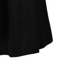 AWDENIO Ljetne haljine za žene čišćenje Ženske rupe velike veličine lubanja Print modni zavoj dugih