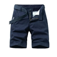 Modni muški džepni zatvarač za otpornost na zatvarače za slobodno vrijeme, kratke hlače, muške labave pantalone pantalone casual pantalone plava 32