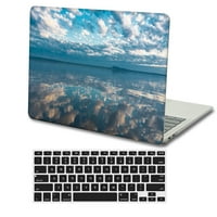 Kaishek Hard Shell CASE poklopac za MacBook Air 13.6 s mrežnim ekranom dodirnite ID tipa C + crni poklopac