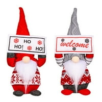 Božićni gnome sa lakim tajmerom pleteni šešir Nisse figurinski plišani švedski Nordic Tomte skandinavsko