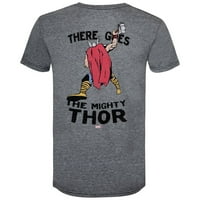 Thor Hi i Bye Prednji i nazad Print Retro marke Vintage majica - mala