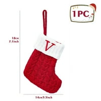 TRCompare božićne abecede pletenje čarape božićne ukrase za božićne ukrase za home Navidad Noel Xmas