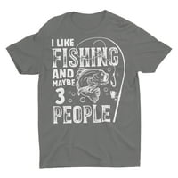 Smiješno volim ribolov i možda ljudi za ribolovno majice