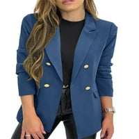 Ženska odjeća Otvoreno Prednje poslovne jakne Dugi rukav Blazer elegantno kardigan jaknu uredski kaput