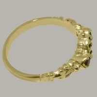 Britanci napravio 9k žuto zlato Real Prirodni prsten za izjave o ženskom žutom mjestu - veličine opcije