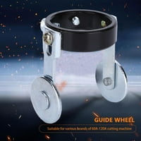 Vodič za vožnju, crni i srebrni metal Jaki metalni vodič za rezanje debljine rezanja za stroj za rezanje