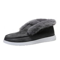 LUMENTO ŽENE Fuzzy papuče Fluffy mokasinske čizme Zimske čizme za snijeg Modni stanovi Radni povremeni