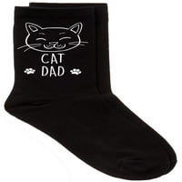 Muška mačka tata crne teleće čarape rođendan božićne valentine očevi dan suprug dečko
